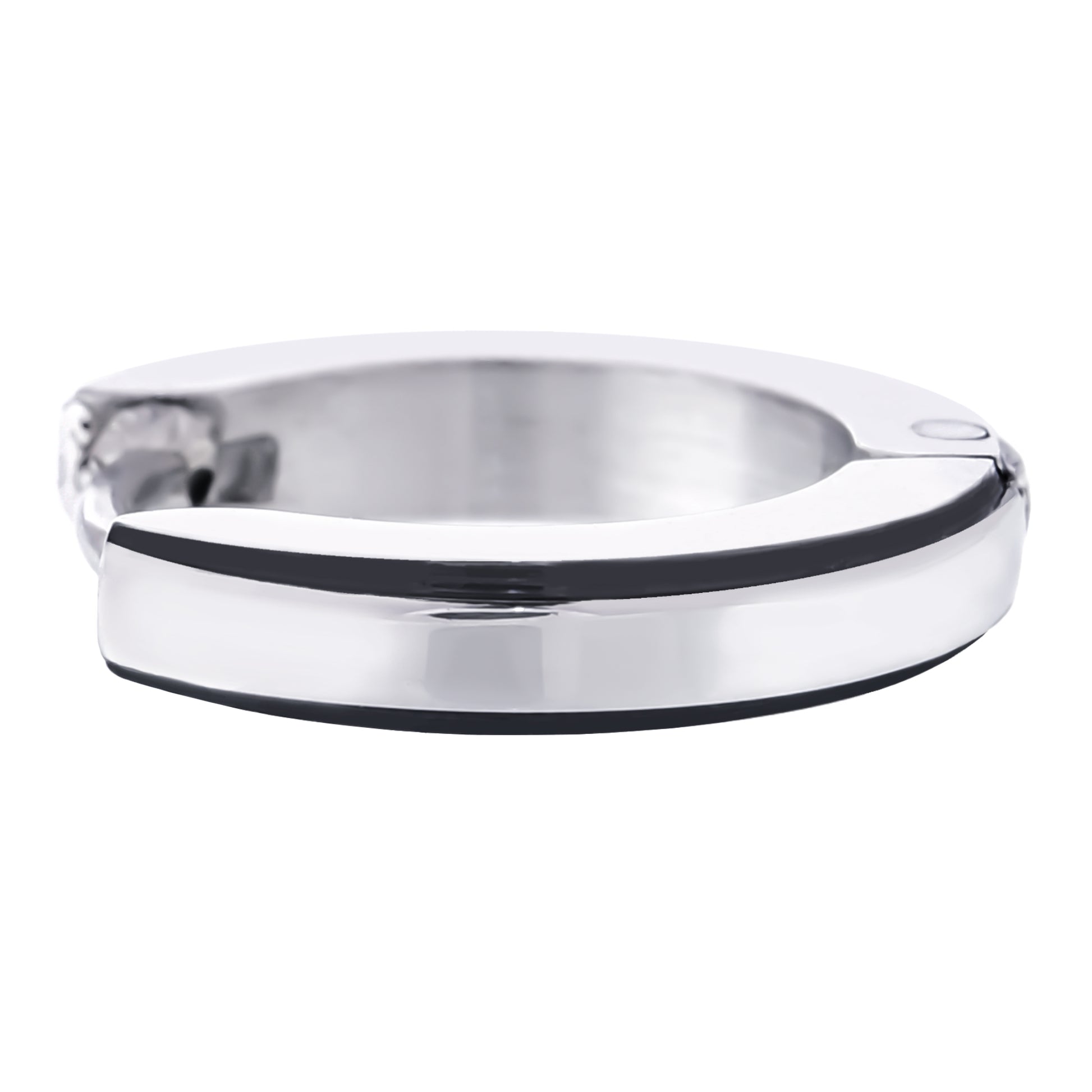 ピアスサージカルステンレスフープ金属アレルギー 316l ブラックリングピアス片耳用、サイドイメージ