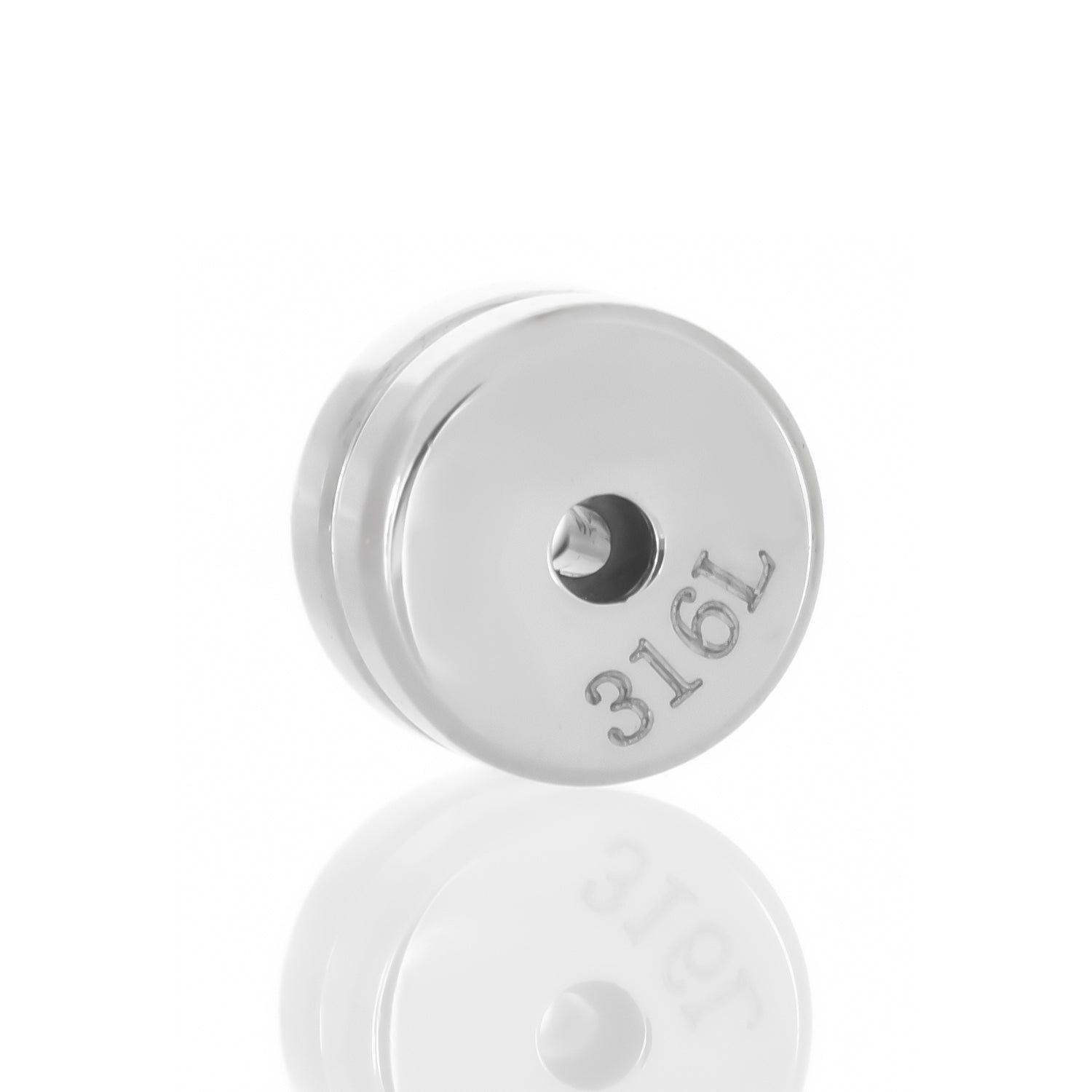 レディースクラウンピアスブルージルコニアスタッズ両耳用サージカルステンレス金属アレルギー 316L、キャッチディテールイメージ