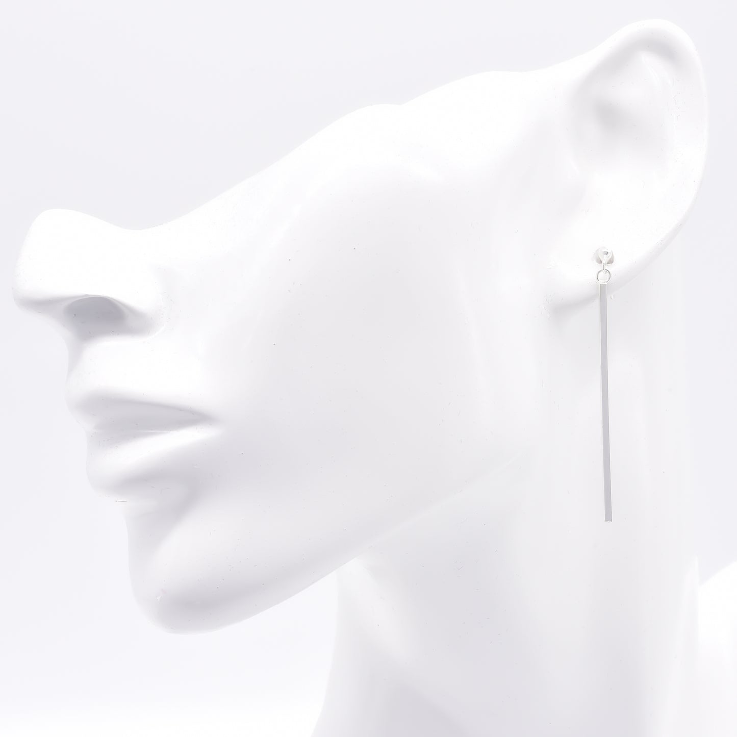 Truelements レディースピアス シルバー925 スーパー ロング スティックピアス 男女兼用着用イメージ