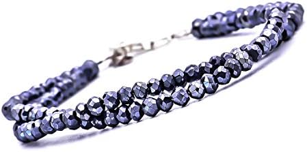 Truelements メンズ シルバー925 シルバースピネル ブレスレット 正面