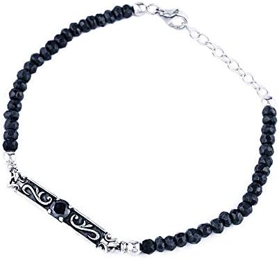 Truelements メンズ シルバー925 アラベスク 天然石 ブレスレット 詳細 2