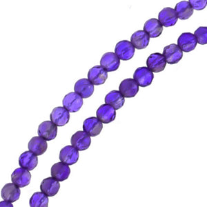 レディース ネックレス アメジスト [2mm] 天然石 パープル (紫) ビーズ チェーン シルバー 925 パワーストーン チョーカー [43cm]、ディテールイメージ