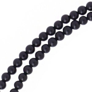 レディース ネックレス オニキス [2mm] 天然石 ブラック [黒] ビーズ チェーン シルバー 925 パワーストーン チョーカー [43cm]、ディテールイメージ