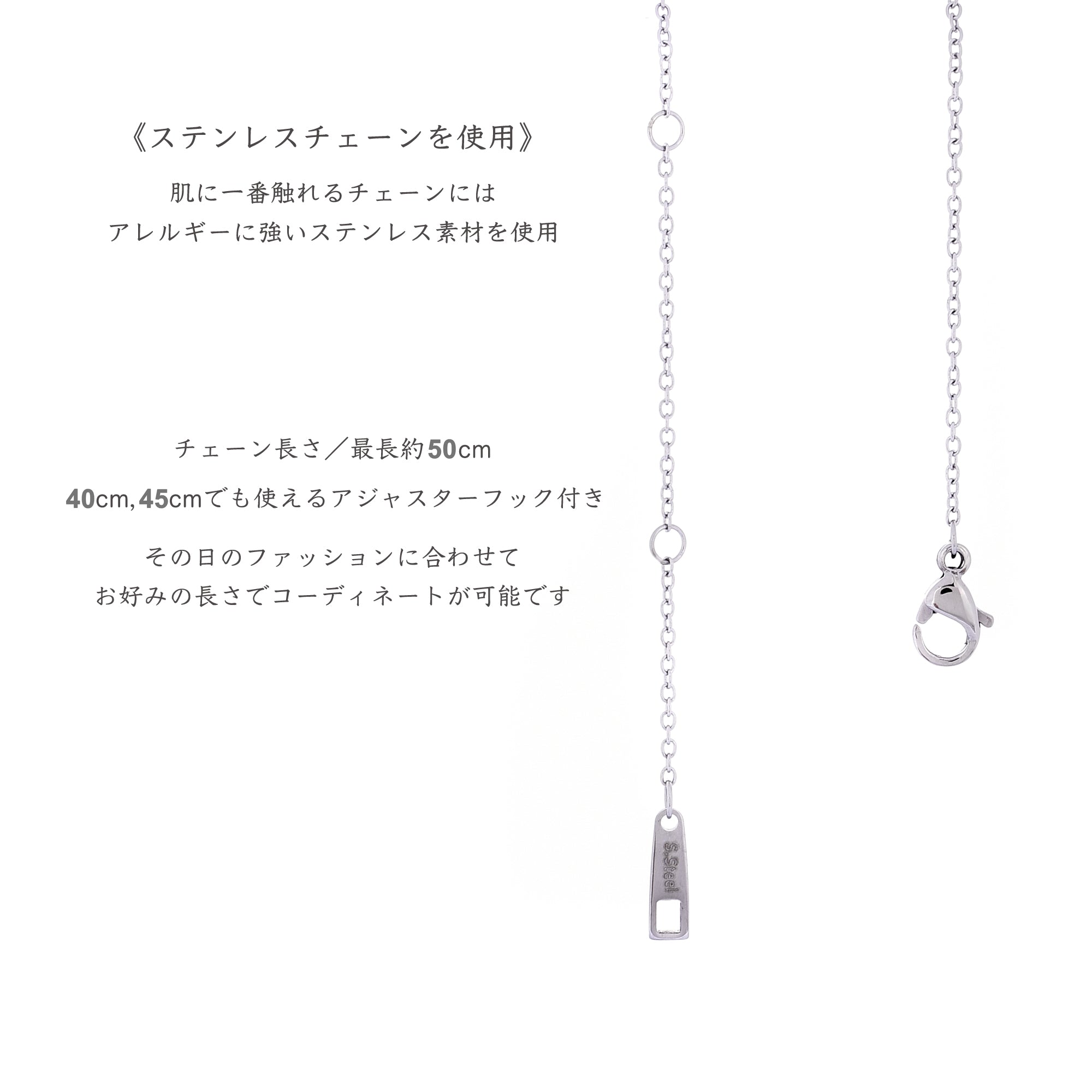 Truelements(トルゥーエレメント) ネーム イニシャル ネックレス