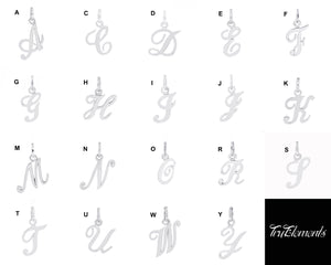 ネーム イニシャル ネックレス メンズ レディース シルバー 925 シンプル アルファベット (R) チャーム、スタイルイメージ