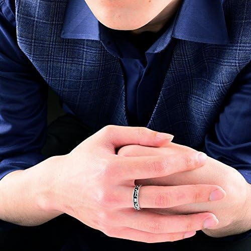 Truelements メンズ 唐草リング シルバー925 着用イメージ