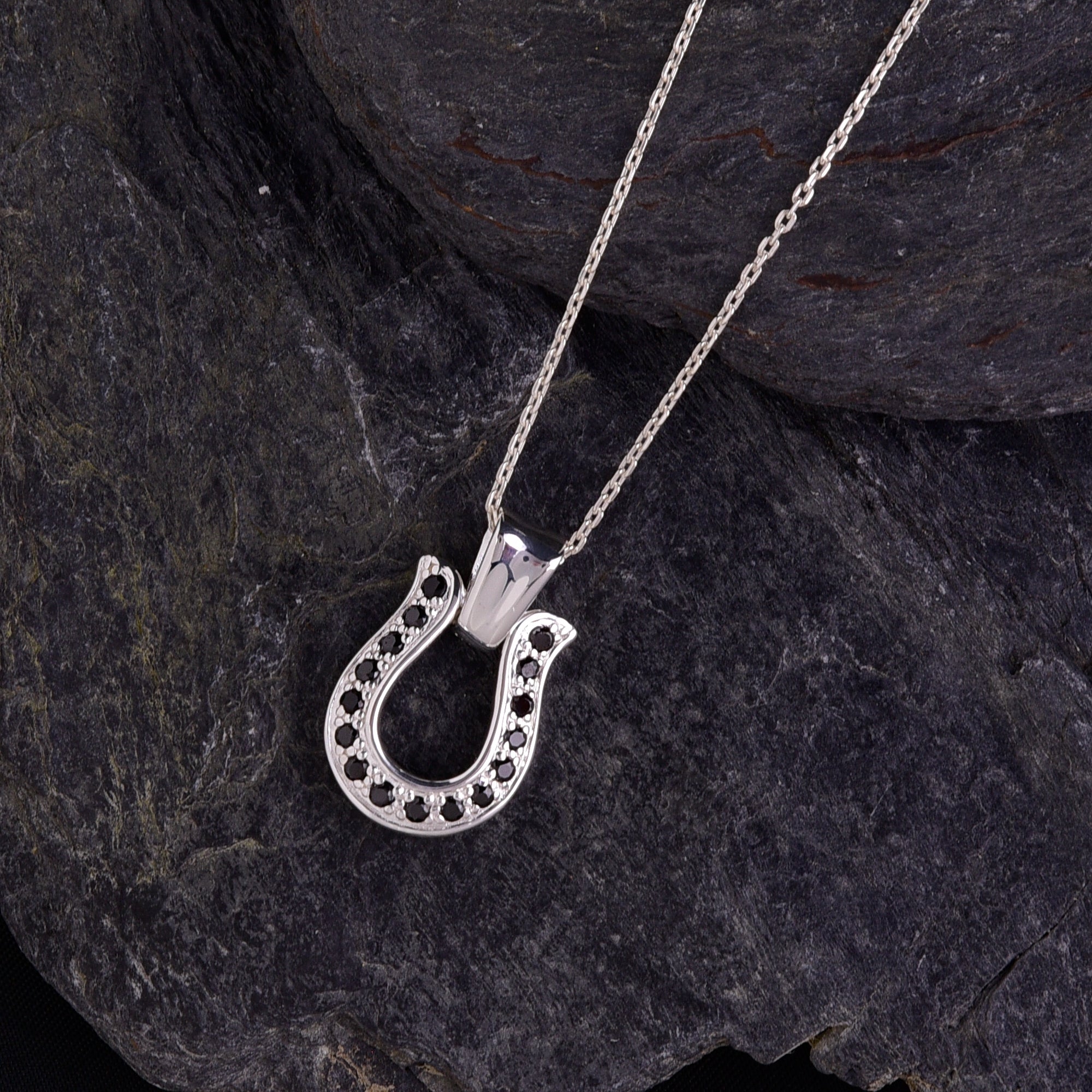 ホース シュー ネックレス メンズ シルバー 925 馬蹄 ペンダント